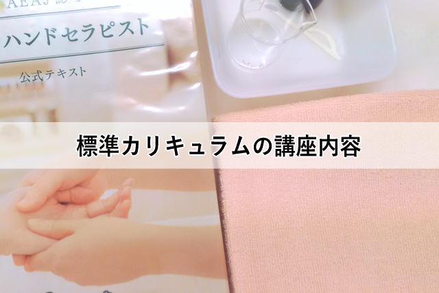 標準カリキュラムの講座内容