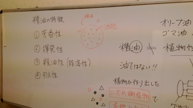 アロマテラピー検定対策講座の授業風景