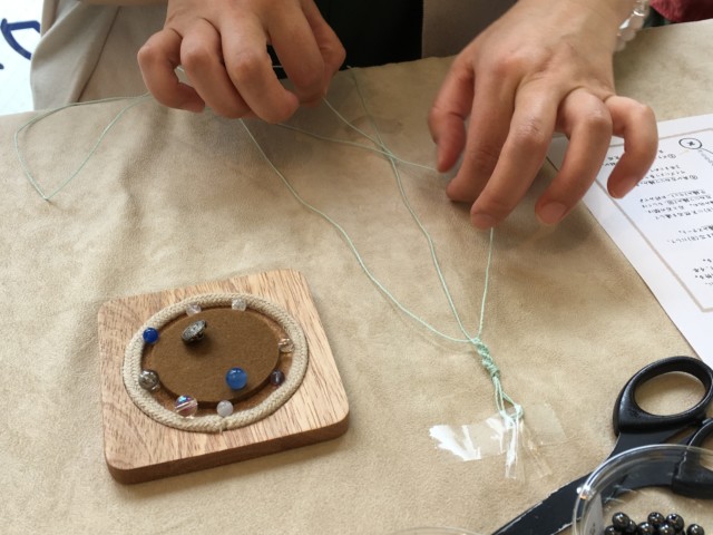ワックスコードブレス作り