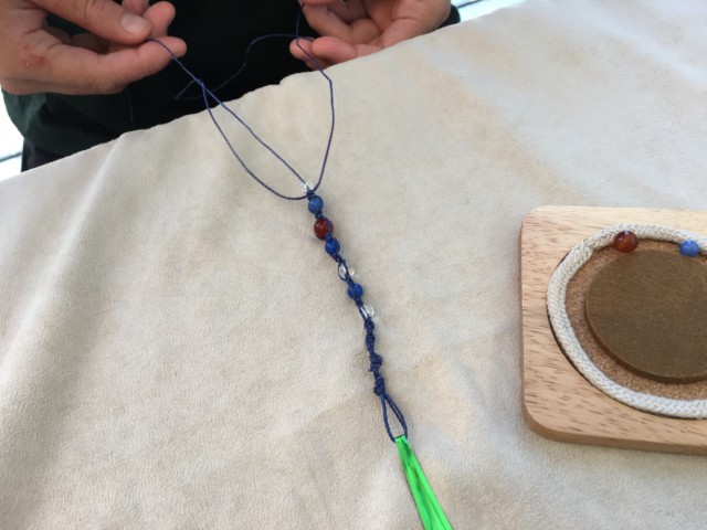 ワックスコードブレス作り